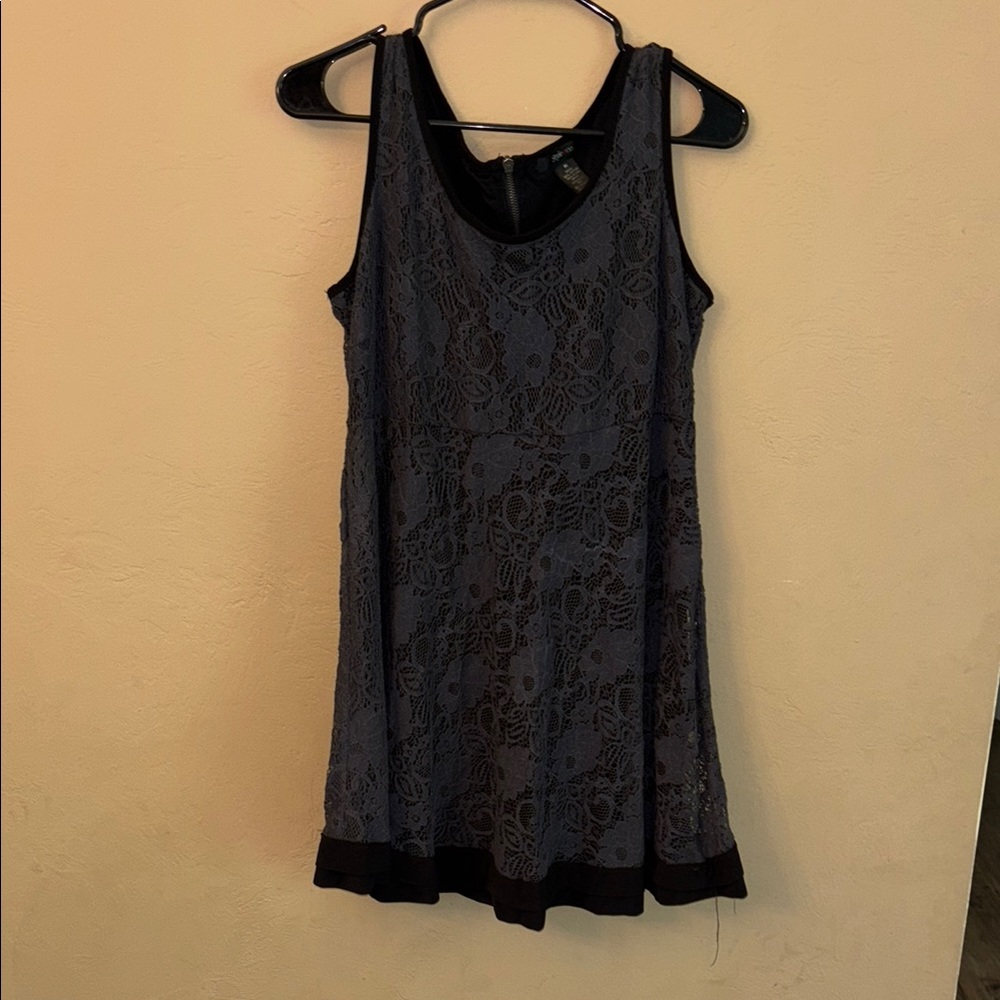 Style & Co. Charcoal Lace Dress